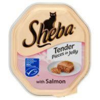 See more information about the 100g Meaty Chunks W/Salmon CIJ Tray Sheba